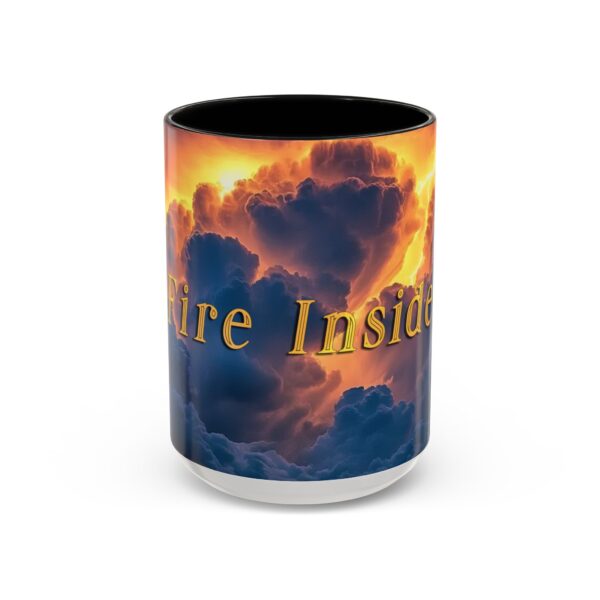 Our 'Storm Light' "Fire Inside" design Accent Coffee Mug, Perfect for Wedding Gifts, Inspirational Beauty of God's Creation, Tea Cup Ceramic - Image 17