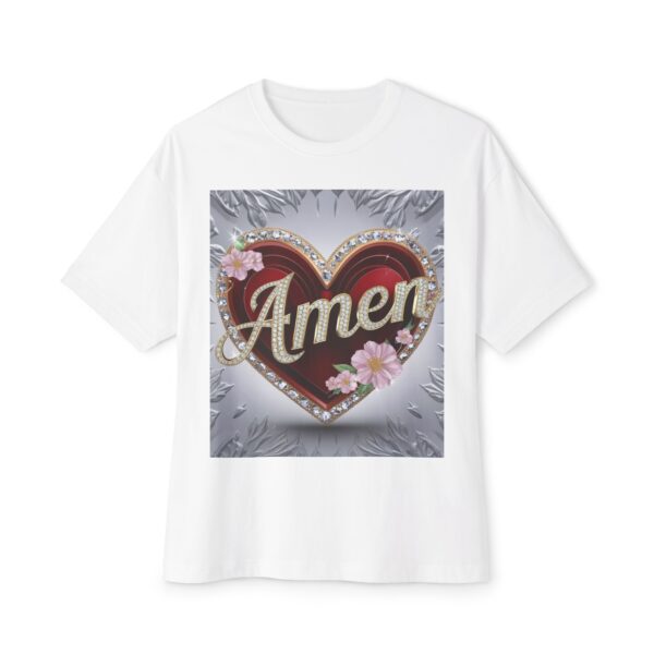 Our "AMEN" Biblical Unisex Tee Inspirational Christian Tshirt for Men and Women, Oversized Shirt, Boxy Top, Unisex Tee Shirt - Image 5