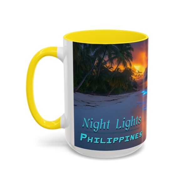Our "Night Lights-Philippines" design Accent Coffee Mug, Perfect for Wedding Gifts, Inspirational Decor Beauty of God's Creation Tea Ceramic - Image 63
