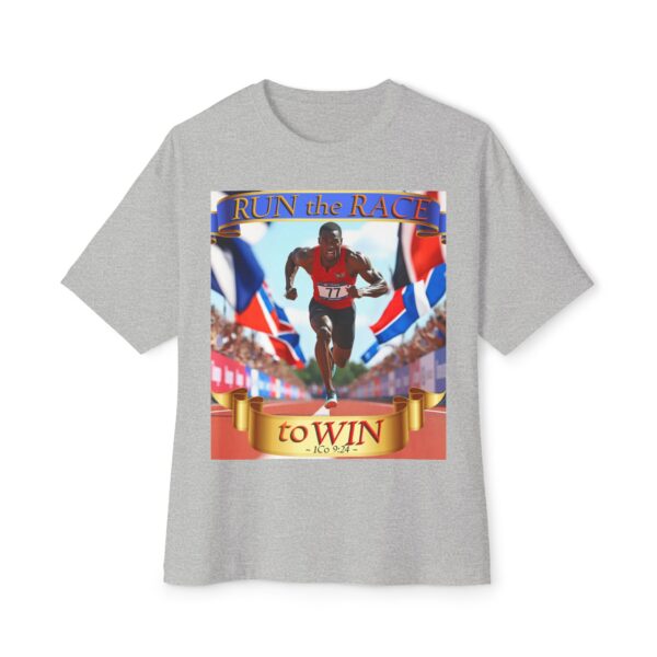 Our "RUN the RACE to WIN" Biblical Unisex Tee Inspirational Christian Tshirt for Men and Women, Oversized Shirt, Boxy Top, Unisex Tee Shirt, - Image 33