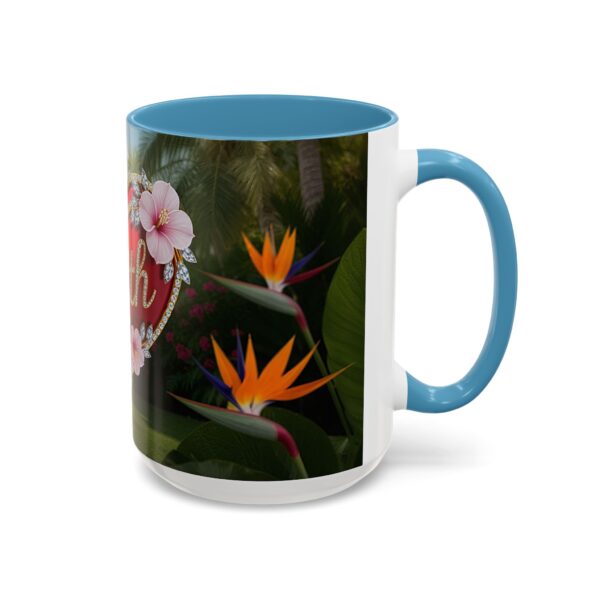 Our "Faith" 'Solid Red Heart' inspirational Design Accent Coffee Mug, Perfect for Wedding Gifts, Love & Faith Decor, Philippians 4:8 - Image 38