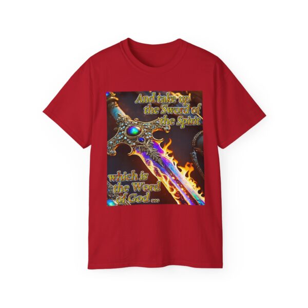 Our "Sword of the Spirit" Inspirational Bible Verse Design Unisex Cotton T-Shirt Philippians 4:8 Faith Apparel Spiritual Warfare gift - Image 57