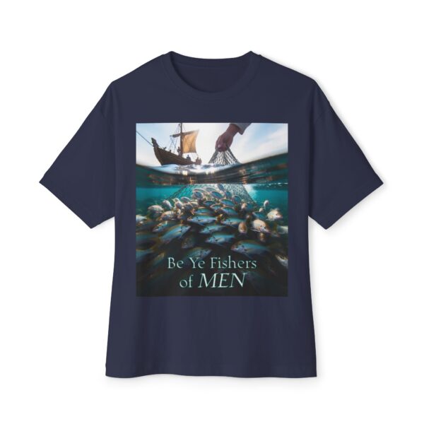 Biblical Unisex Tee, "Fishers of Men" Israel, Sea of Galilee, Inspirational, Christian Tshirt, Religious Oversized Shirt, Boxy Top - Image 33