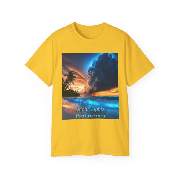 Our "Night Lights - Philippines" Inspirational Design Vintage Christian Faith Apparel Unisex Cotton T-Shirt God is Light Philippians 4:8 - Image 25