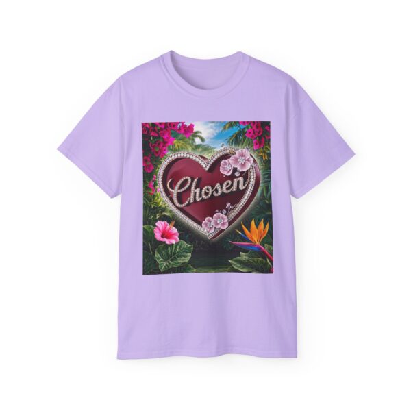 Our "Chosen" Inspirational 'Solid Red Heart' Design Vintage Christian Faith Apparel Unisex Cotton T-Shirt, Thoughtful Quote, Philippians 4:8 - Image 50