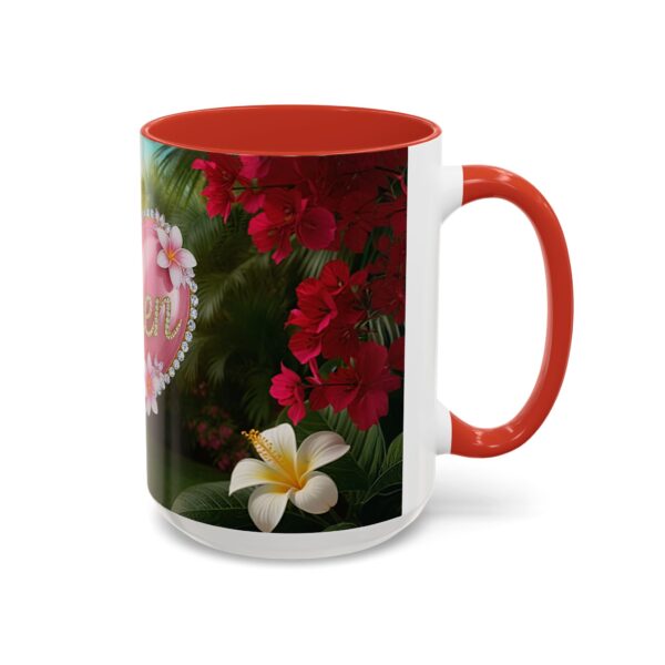 Our "Amen" Inspirational 'Solid Pink Heart' design Accent Coffee Mug, Perfect for Wedding Gifts, Love & Faith Decor, Philippians 4:8 - Image 30