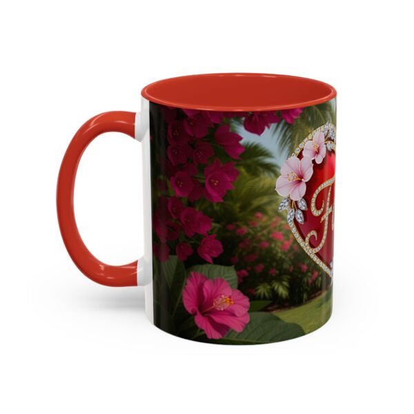 Our "Faith" 'Solid Red Heart' inspirational Design Accent Coffee Mug, Perfect for Wedding Gifts, Love & Faith Decor, Philippians 4:8 - Image 15
