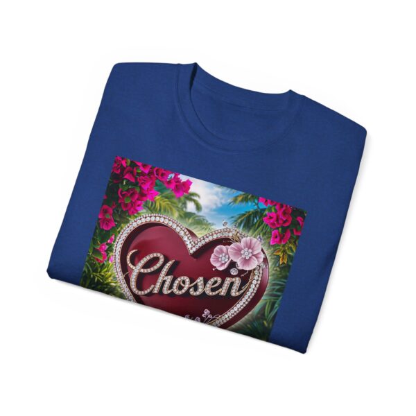 Our "Chosen" Inspirational 'Solid Red Heart' Design Vintage Christian Faith Apparel Unisex Cotton T-Shirt, Thoughtful Quote, Philippians 4:8 - Image 45
