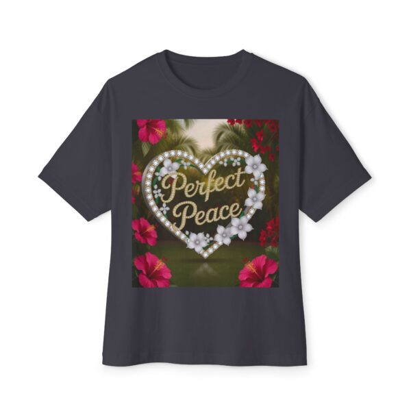 Our "PERFECT PEACE" Biblical 'Garden' Unisex Tee Inspirational Christian Tshirt for Men and Women, Oversized Shirt, Boxy Top Tee Shirt - Image 21