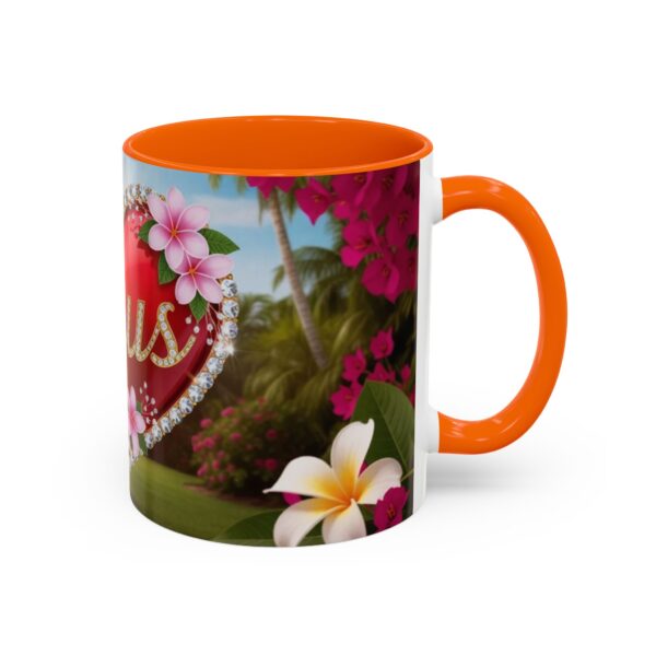 Our "Jesus" Garden solid red heart design Accent Coffee Mug, Perfect for Wedding Gifts, Love Confessions, Inspirational Floral Decor - Image 42