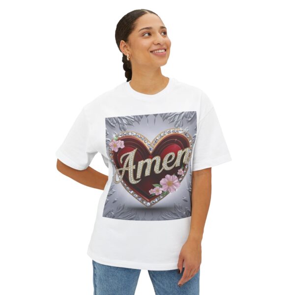 Our "AMEN" Biblical Unisex Tee Inspirational Christian Tshirt for Men and Women, Oversized Shirt, Boxy Top, Unisex Tee Shirt - Image 7