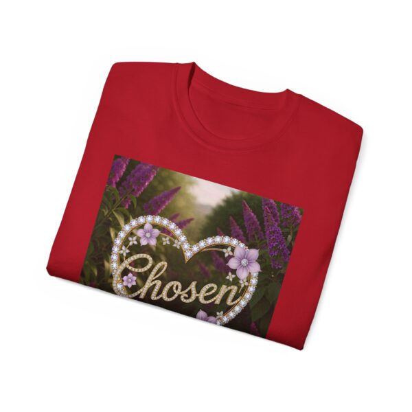 Our "Chosen" Inspirational 'Diamond Ring Heart Design Vintage Christian Faith Apparel Unisex Cotton T-Shirt Thoughtful Quote Philippians 4:8 - Image 60