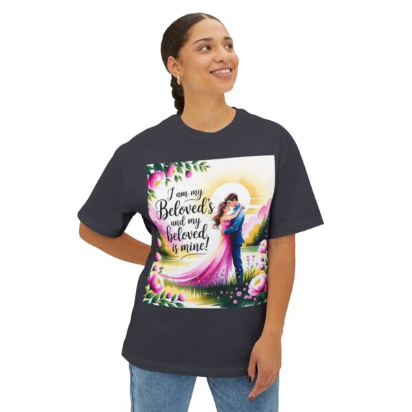 Our "I am my Beloved's" Biblical Unisex Tee Inspirational Christian Tshirt for Men and Women, Oversized Shirt, Boxy Top Tee Shirt - Image 23