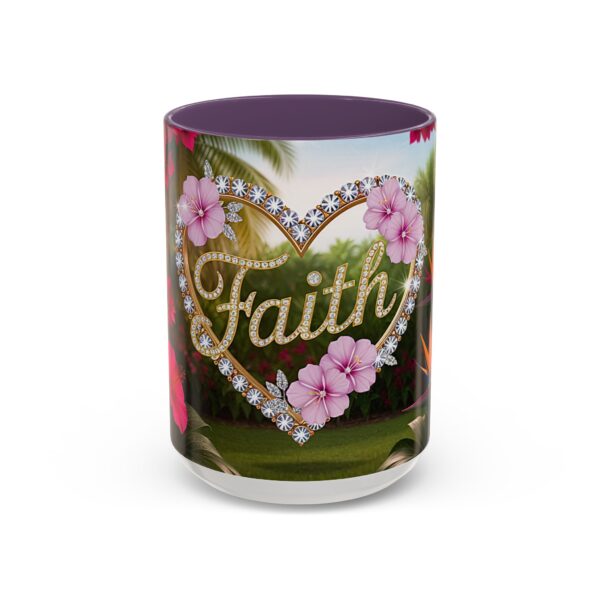 Our "Faith" 'Diamond Ring Heart' Inspirational design Accent Coffee Mug, Perfect for Wedding Gifts, Love & Faith Decor, Philippians 4:8 - Image 57