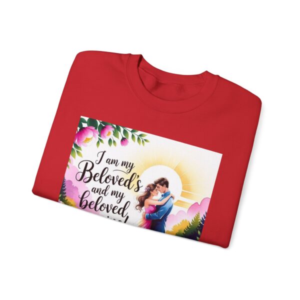 Crewneck Lightweight Sweatshirt with our "I am my Beloved's" Vintage Inspired Sweatshirt, Couple's Gift, Weddings, Anniversaries, Biblical, Song of Solomon - Image 47