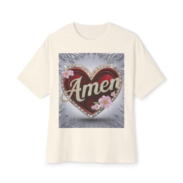 Our "AMEN" Biblical Unisex Tee Inspirational Christian Tshirt for Men and Women, Oversized Shirt, Boxy Top, Unisex Tee Shirt