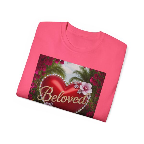 Our "Beloved" Inspirational 'Solid Red Heart' Design Vintage Christian Faith Apparel Unisex Cotton T-Shirt Thoughtful Quote, Philippians 4:8 - Image 56