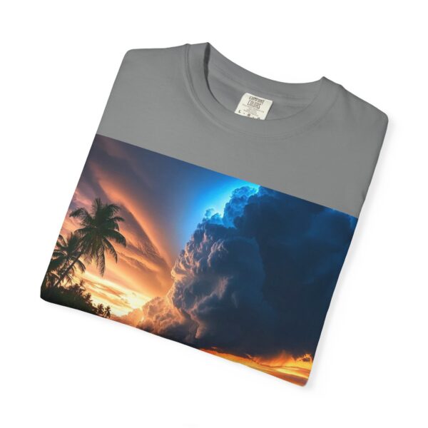 Garment-Dyed Unisex T-Shirt, with our "Night Lights - Philippines" design! Summer Casual Wear, Relaxed Style Inspirational Tropical Beach - Image 25
