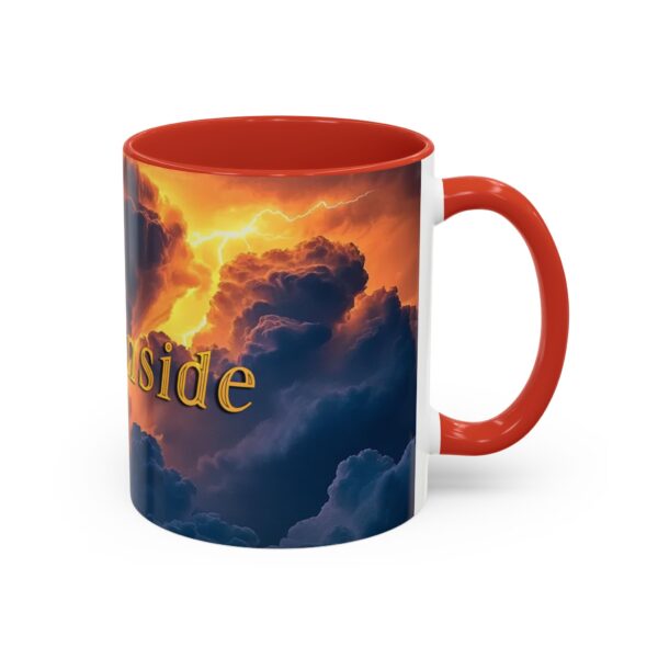 Our 'Storm Light' "Fire Inside" design Accent Coffee Mug, Perfect for Wedding Gifts, Inspirational Beauty of God's Creation, Tea Cup Ceramic - Image 14