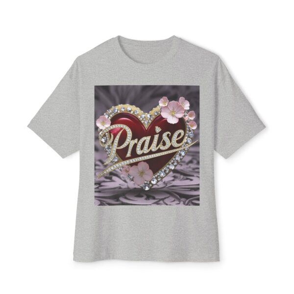 Our "PRAISE" Inspirational Bible Verse Christian Unisex Tee, Religious Oversized Shirt, Boxy Top, Spiritual Tshirt, Gift for Christians - Image 29