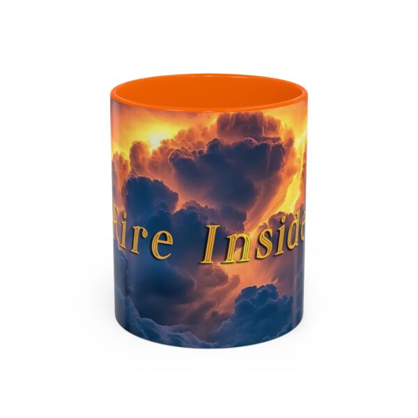 Our 'Storm Light' "Fire Inside" design Accent Coffee Mug, Perfect for Wedding Gifts, Inspirational Beauty of God's Creation, Tea Cup Ceramic - Image 41
