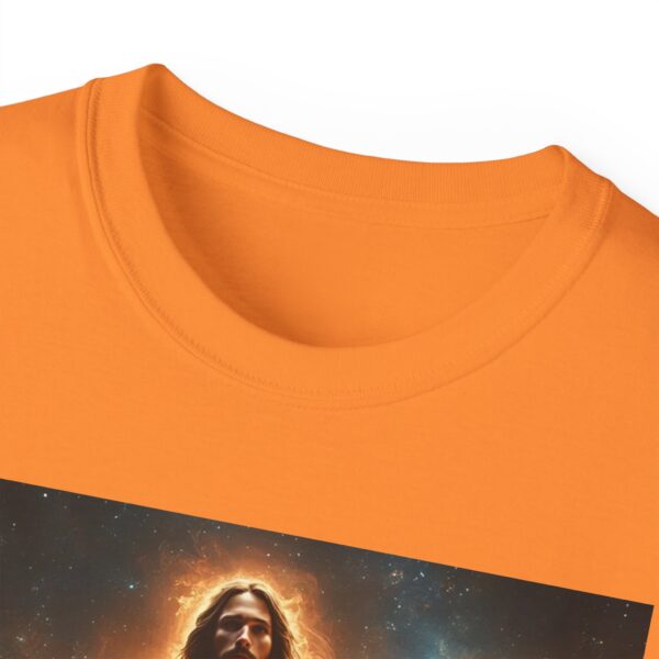 Our majestic "Our God is a Consuming Fire" Inspirational Christian Unisex Cotton T-Shirt, Faith Spiritual Apparel, Gift for Christians - Image 11