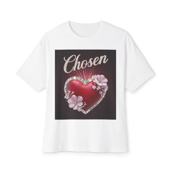 Our "CHOSEN" Inspirational Bible Verse Christian Unisex Tee, Religious Oversized Shirt, Boxy Top, Spiritual Tshirt, Gift for Christians - Image 2