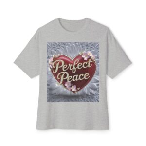 Our "PERFECT PEACE" Biblical Unisex Tee Inspirational Christian Tshirt for Men and Women, Oversized Shirt, Boxy Top, Unisex Tee Shirt,