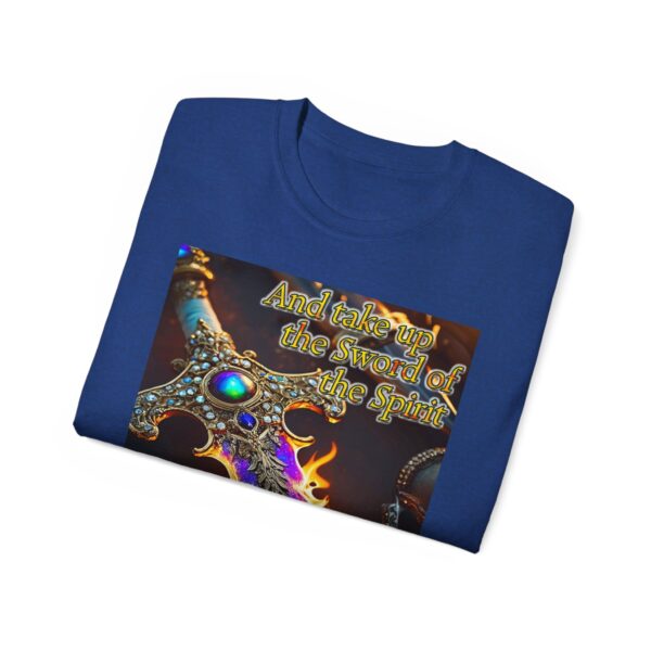 Our "Sword of the Spirit" Inspirational Bible Verse Design Unisex Cotton T-Shirt Philippians 4:8 Faith Apparel Spiritual Warfare gift - Image 40