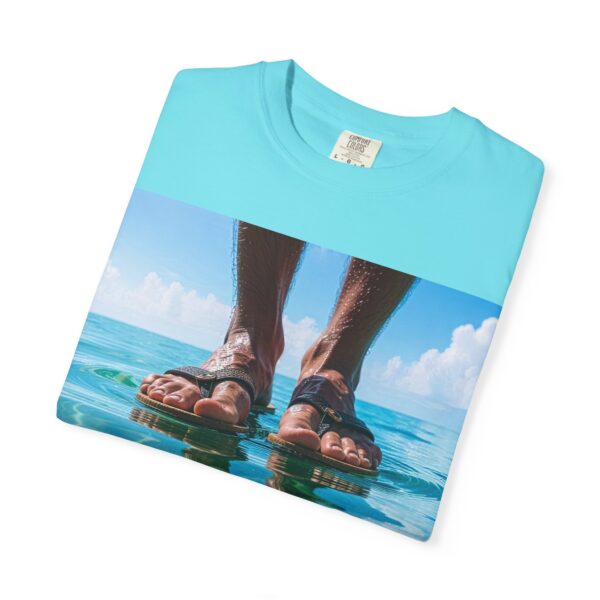 Garment-Dyed Unisex T-Shirt, Walk on Water "Trust" Graphic Design Tee, Summer Casual Wear, Beach Day Outfit, Ocean Lover Gift, Relaxed Style - Image 31