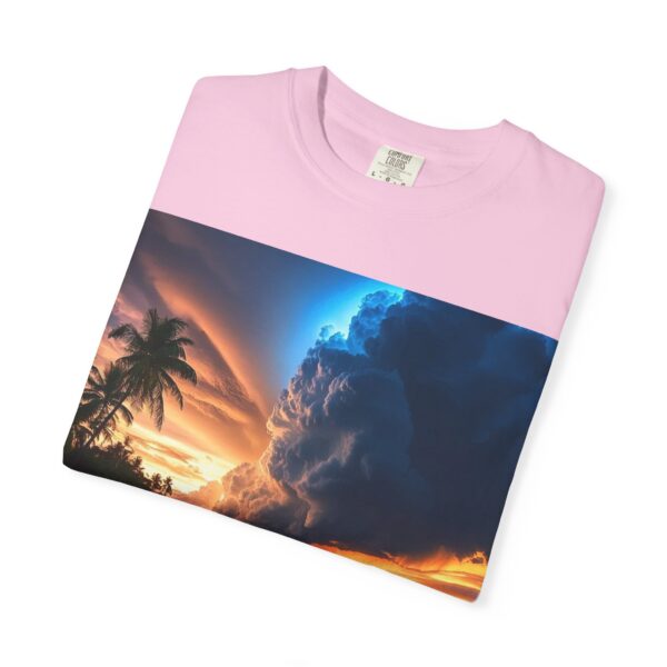 Garment-Dyed Unisex T-Shirt, with our "Night Lights - Philippines" design! Summer Casual Wear, Relaxed Style Inspirational Tropical Beach - Image 49