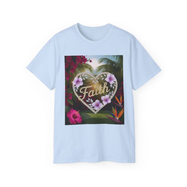 Our "Faith" Inspirational 'Diamond Ring Heart' Design Vintage Christian Faith Apparel Unisex Cotton T-Shirt Thoughtful Quote, Philippians 4:8 - Image 39