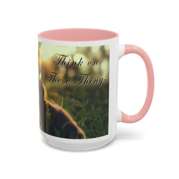 Our 'Kitten Kisses' "Think on these things" Inspirational Coffee Mug Perfect for Christian Gift Birthday Coffee & Cat Lover Philippians 4:8 - Image 26