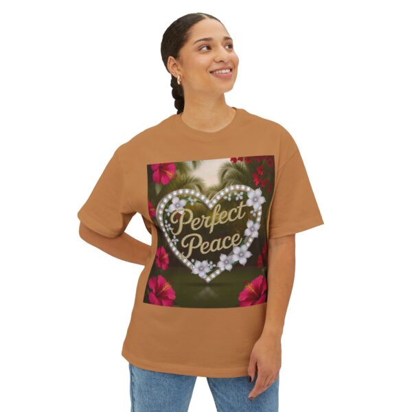 Our "PERFECT PEACE" Biblical 'Garden' Unisex Tee Inspirational Christian Tshirt for Men and Women, Oversized Shirt, Boxy Top Tee Shirt - Image 19