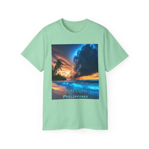 Our "Night Lights - Philippines" Inspirational Design Vintage Christian Faith Apparel Unisex Cotton T-Shirt God is Light Philippians 4:8 - Image 29