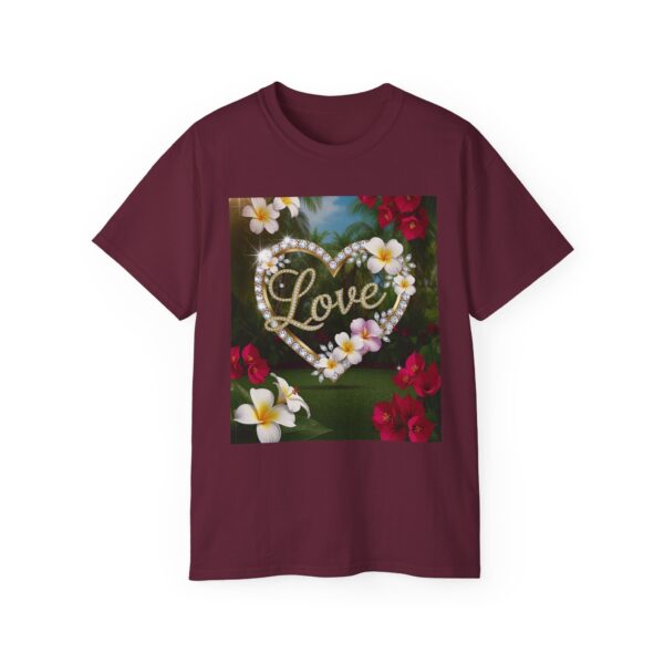 Our "Love" Inspirational 'Diamond Ring Heart' Design Vintage Christian Faith Apparel Unisex Cotton T-Shirt Thoughtful Quote, Philippians 4:8 - Image 13