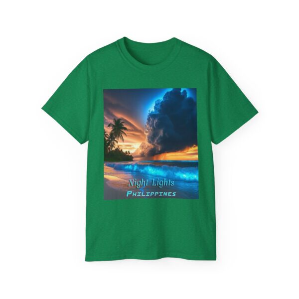 Our "Night Lights - Philippines" Inspirational Design Vintage Christian Faith Apparel Unisex Cotton T-Shirt God is Light Philippians 4:8 - Image 33