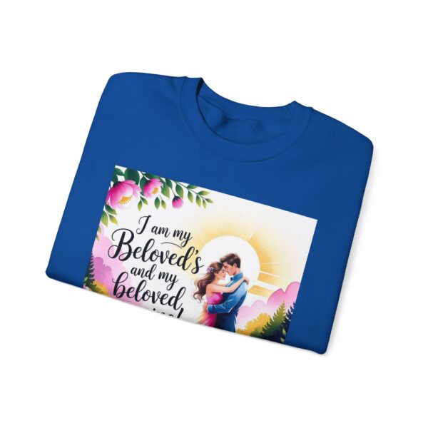 Crewneck Lightweight Sweatshirt with our "I am my Beloved's" Vintage Inspired Sweatshirt, Couple's Gift, Weddings, Anniversaries, Biblical, Song of Solomon - Image 39