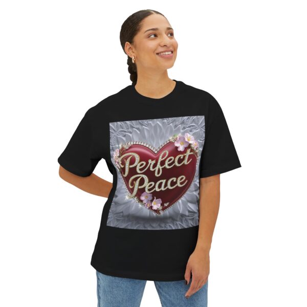 Our "PERFECT PEACE" Biblical Unisex Tee Inspirational Christian Tshirt for Men and Women, Oversized Shirt, Boxy Top, Unisex Tee Shirt, - Image 15