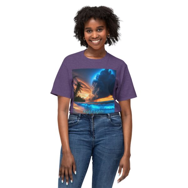 T-Shirt with Tropical Beach Design - Night Lights Philippines, Summer Vibe, Beach House Decor, Travel Gift, Relaxed Fit Tee - Image 47