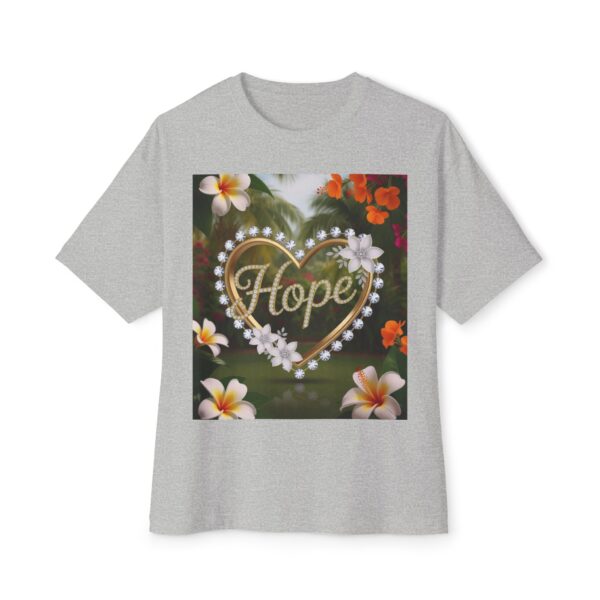 Our "HOPE" Inspirational Bible 'Garden Design' Christian Unisex Tee, Oversized Shirt, Boxy Top, Spiritual Tshirt, Gift for Christians - Image 29