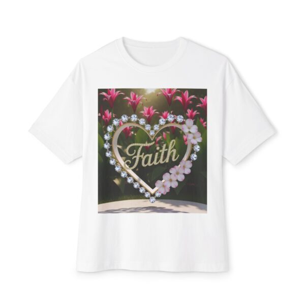 Our "Faith" Biblical 'Garden' Unisex Tee, Inspirational, Christian Tshirt, Oversized Shirt, Boxy Top! - Image 2