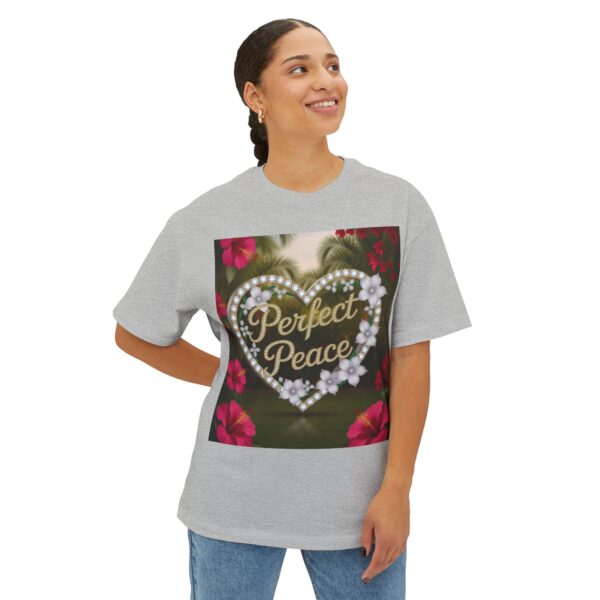 Our "PERFECT PEACE" Biblical 'Garden' Unisex Tee Inspirational Christian Tshirt for Men and Women, Oversized Shirt, Boxy Top Tee Shirt - Image 31