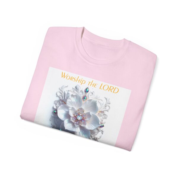 Our inspirational "Worship the Lord in the Beauty of Holiness" Christian Unisex Cotton T-Shirt, Faith Apparel, Love Gift, Gospel Fashion - Image 52
