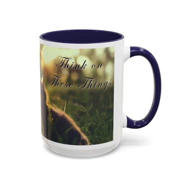 Our 'Kitten Kisses' "Think on these things" Inspirational Coffee Mug Perfect for Christian Gift Birthday Coffee & Cat Lover Philippians 4:8 - Image 22