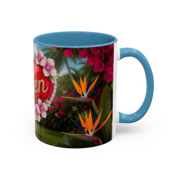 Our "Amen" Inspirational 'Solid Red Heart' Design Accent Coffee Mug, Perfect for Wedding Gifts, Love & Faith Decor, Philippians 4:8 - Image 34