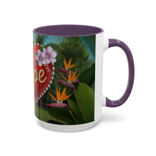 Our "Hope" 'Solid Red Heart' Inspirational design! Accent Coffee Mug, Perfect for Wedding Gifts, Love Confessions, Inspirational Floral Decor Philippians 4:8 - Image 58