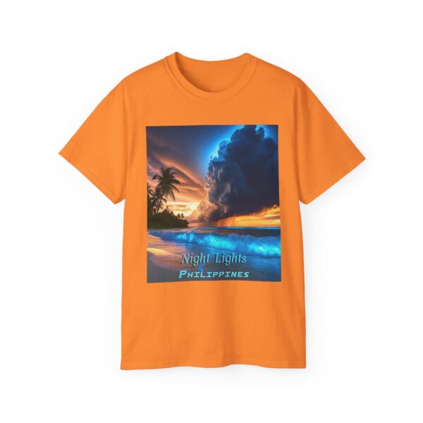 Our "Night Lights - Philippines" Inspirational Design Vintage Christian Faith Apparel Unisex Cotton T-Shirt God is Light Philippians 4:8 - Image 13