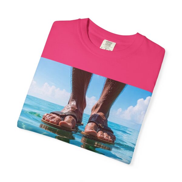 Garment-Dyed Unisex T-Shirt, Walk on Water "Trust" Graphic Design Tee, Summer Casual Wear, Beach Day Outfit, Ocean Lover Gift, Relaxed Style - Image 51
