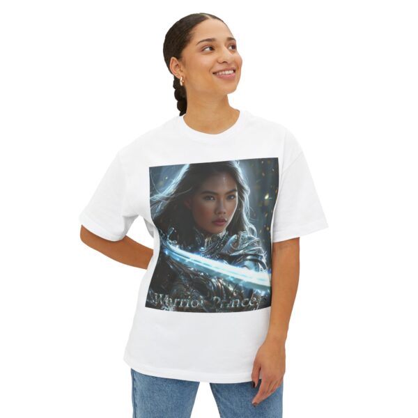 Our Inspirational "Warrior Princess" 'Angela' Biblical Christian Unisex Oversized Boxy Tshirt for Men and Women, Boxy Top, Unisex Tee Shirt - Image 3